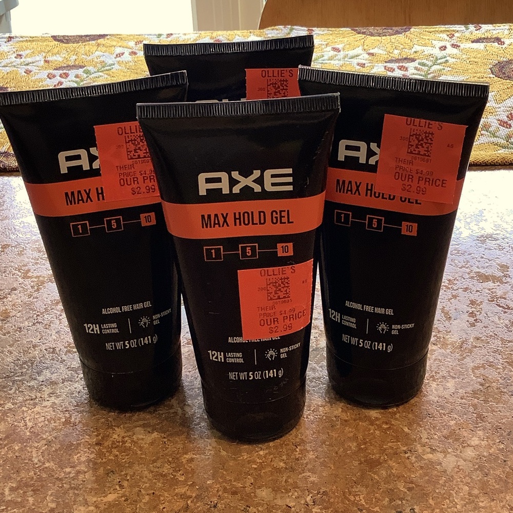 4 AXE MAX HOLD HAIR GEL